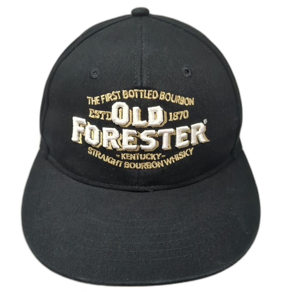 Quake City Caps Snapback Black One Size Old Forester Bourbon Whiskey Cotton Hat
